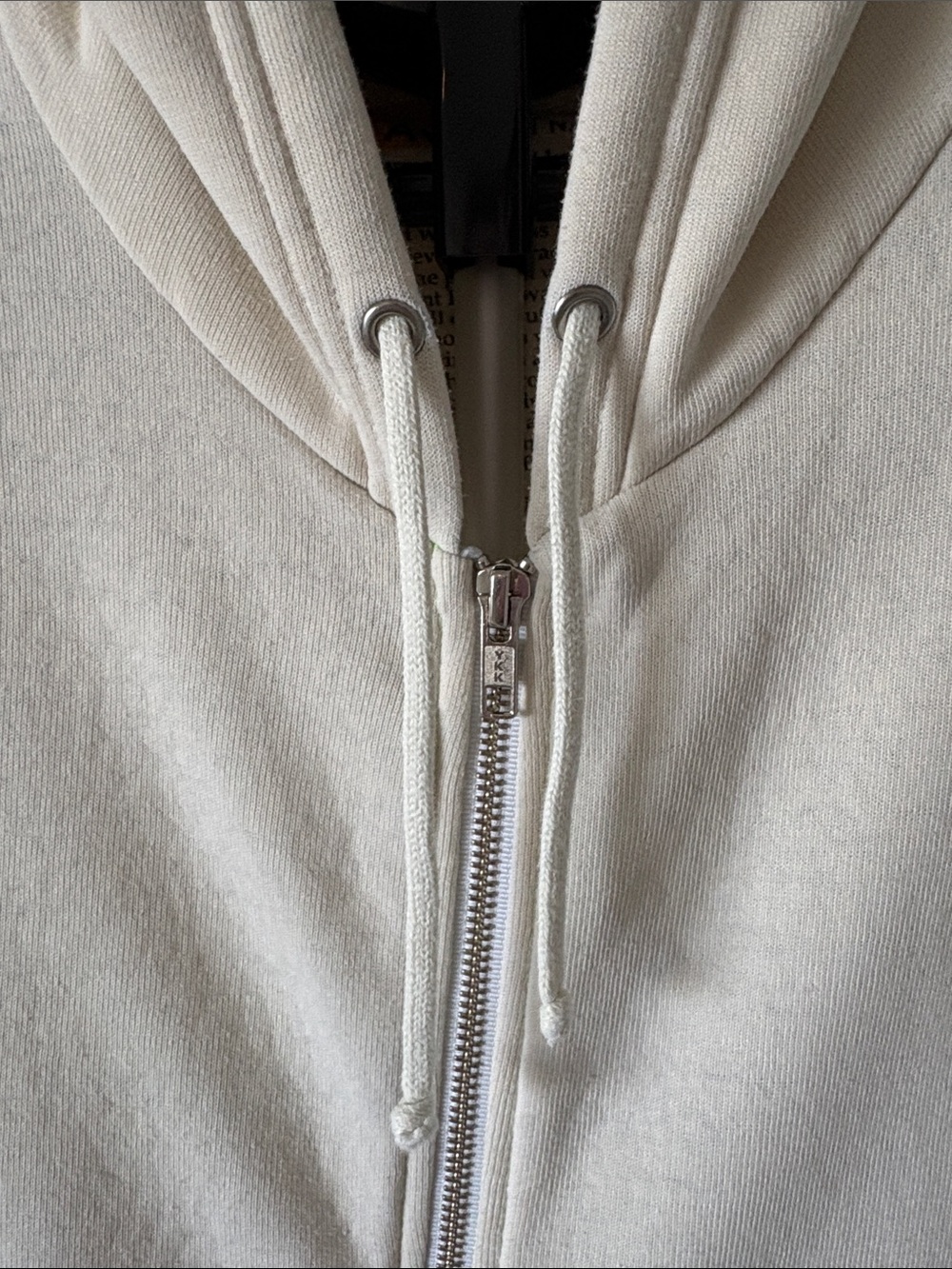 Aviator Nation Full Zip Bolt Hoodie ~ Medium ~ Cream - Picture 5 of 16